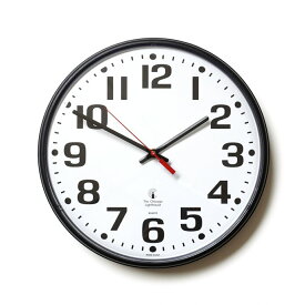 ＼ 楽天 スーパー セール 開催中 ／The Chicago Lighthouse / 12.75 Bold Number Wall Clock ウォールクロック ブラック／ホワイト アメリカ製 Made in USA プチギフト プレゼント お祝い 贈り物 ポイント 消化 買いまわり