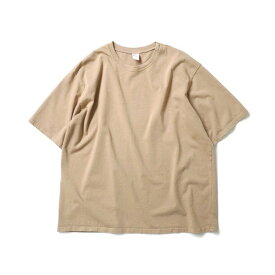 SMOKE T ONE / CSTM Heavy Cotton S/S Tee - Khaki ヘビーコットン半袖Tシャツ カーキ ベージュ