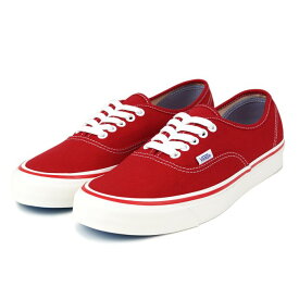 ＼ 楽天 スーパー セール 開催中 ／VANS ヴァンズ メンズ スニーカー Anaheim Factory Authentic 44 Deck DX Red アナハイムファクトリー オーセンティック デッキ レッド N0A5JMQRED 国内正規取扱店 海外モデル USA企画 シューレース 赤 バンズ 25.5cm 26.0cm