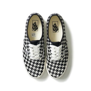 VANS ���@���Y Authentic HOUNDSTOOTH �I�[�Z���e�B�b�N �n�E���h�g�D�[�X WHITE/BLACK VN000BW5YB2 �u���b�N �z���C�g �������K�戵�X �C�O���f�� USA��� �璹�i�q �X�j�[�J�[ �V���[�Y