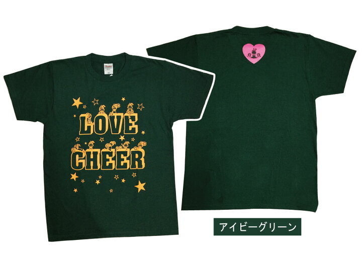 楽天市場】チア Tシャツ LOVECHEERティズ 選べる6色 140/150/160/S/M 