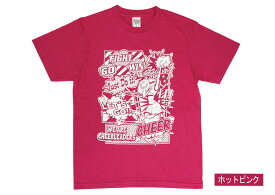 【最大500円クーポン】 チア Tシャツ アメコミ イラスト 選べる6色 160/S/Mサイズ オレンジ ターコイズ パープル 紫 ピンク レッド 赤 グリーン 緑 チアリーディング チアダンス チアガール エイティズ レディース トップス レッスン着