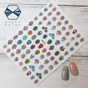 【期間限定クーポン発行中！】ネイルシール◎メキシカンスカル ドクロ カラフル 貼るタイプ