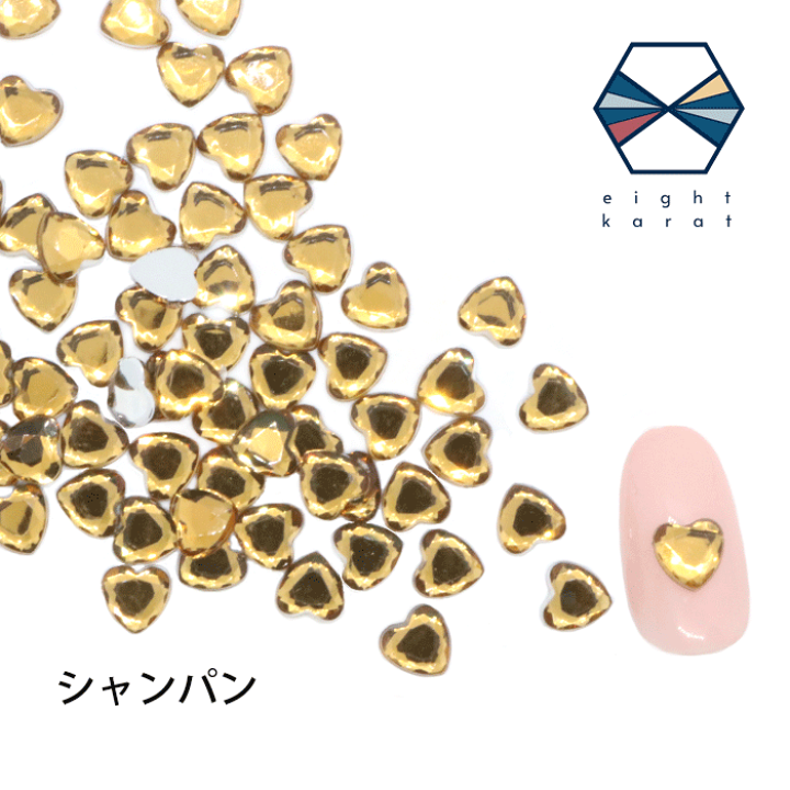 楽天市場】ハート ネイルラインストーン【100Pセット】6mm ネイル