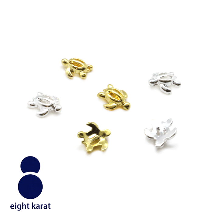 楽天市場】ウミガメ ネイルパーツ【5個セット】ゴールド