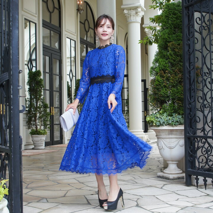 楽天市場】結婚式 ドレス 袖あり Aライン ロング パーティードレス 