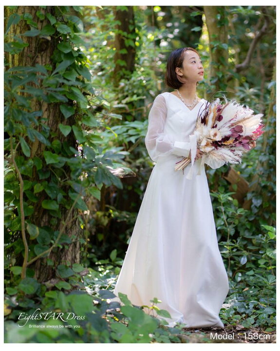 着用1回】インポート ウェディングドレス 結婚式 フォトウェディング 