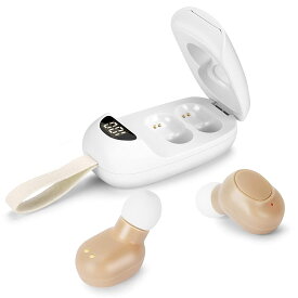 集音器 しゅうおんき 充電式 音声拡聴器 ノイズ抑え 両耳対応 LED残量表示 通話通信 音楽再生 軽量 小型 高齢者向け USB 充電ケース付
