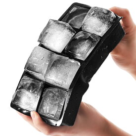 製氷皿 製氷 大きな氷 1個 アイストレー 蓋つき シリコン 四角い氷 宅飲み 家用 氷作る容器 ウイスキー シリコントレー 氷皿