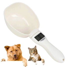 ペットフードスケール 計量スプーン デジタル スプーンスケール ペット用品 犬・猫用 フード 電子計量 餌測定スプーン LCDモニター測定 取り外し可能 キッチン用品