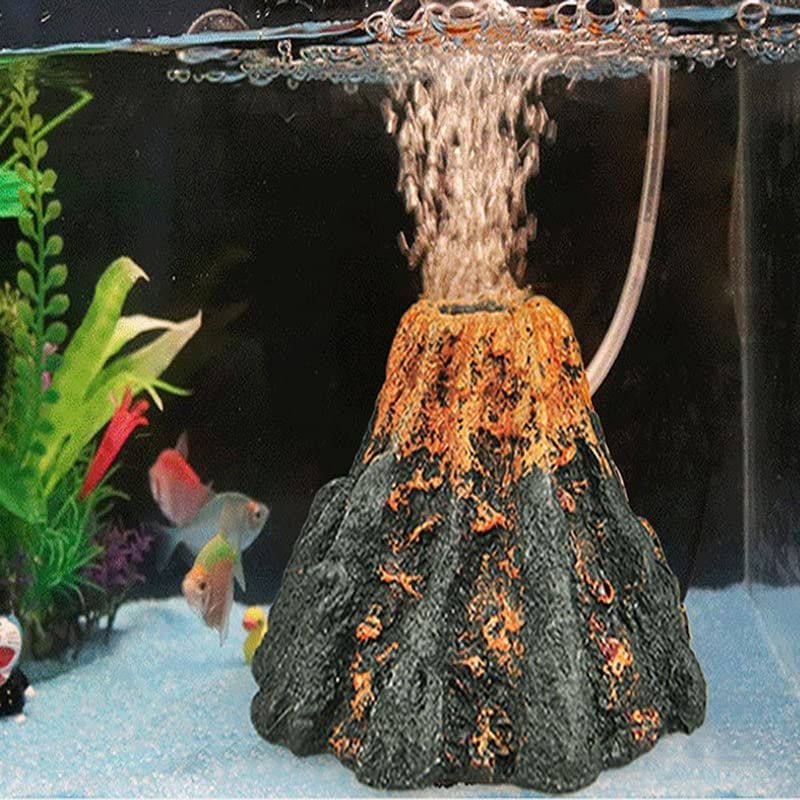 楽天市場】アクアリウム オブジェ 火山 樹脂 飾り 魚の隠れ家 造景置物