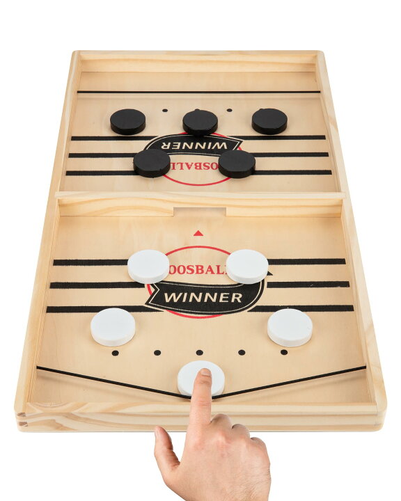 木製スピードパックゲーム 友達のための楽しい木製ホッケーゲーム 