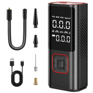 ] C dGA|v R[hX  oCNp [d 6000mAh ̓[^[ eʃobe[ ő刳150PSI /pouΉ ~ ᑛ SOS/LEDCg t p [