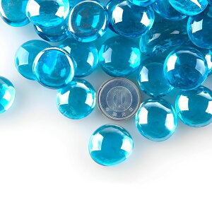 アクアリウム 水槽 飾り石 18-20mm 500g カラフル 彩り ガラス クリスタル 底砂 砂利 DIY 園芸