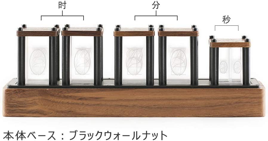 楽天市場】RUMAY ニキシー管風置き時計 レトロモダン木製クロック 1600