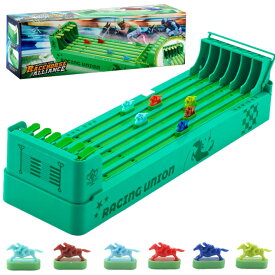 競馬ゲーム レース 競争 おもちゃ ミニ競馬 レースゲーム 卓上ゲーム テーブルゲーム ボードゲーム レースボードゲーム 室内遊び 友達 家族ゲーム ホームパーティー 子供 大人 親子 ギフト 誕生日 プレゼント
