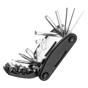 自転車 マルチツール 自転車工具セット 16in1 多機能 携帯 六角レンチ ソケット 高硬度 持ち運び便利 折りたたみ式携帯工具 ロードバイク MTB クロスバイク