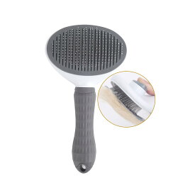 ペット用ブラシ 犬ブラシ 猫ブラシ 毛取りブラシ 犬猫兼用 抜け毛取り 丸洗い可能 お肌に優しい スリッカーブラシ 短毛 中毛 ワンタッチ