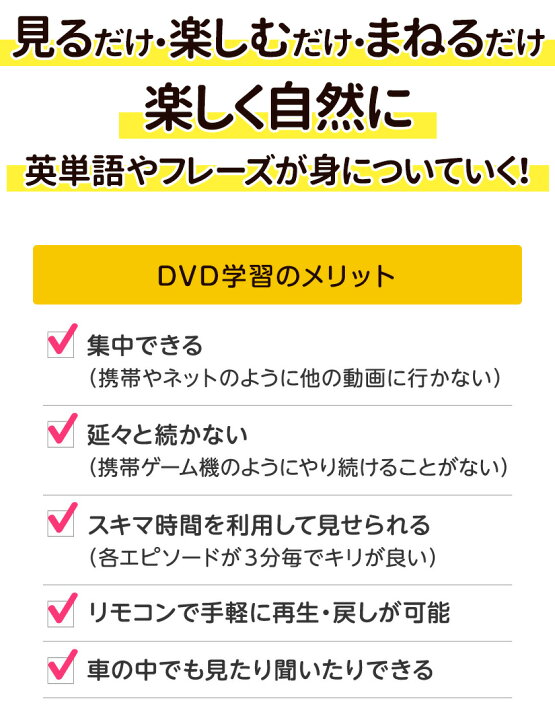 楽天市場 ペネロペや英語辞典など英単語を覚えるdvd4巻セット 正規販売店 送料無料 英語 Dvd 子供 英語歌 幼児 小学生 子供英語 映像で英語を覚える 英語教材 英単語 辞典 絵じてん 英会話 英会話教材 英会話 えいご絵じてん 誕生日 プレゼント ギフト 英語伝 Eigoden