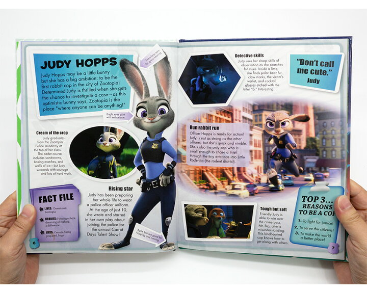 楽天市場 ディズニー 英語絵本 Zootopia ズートピア 送料無料 洋書 バーゲンブック 映画 Disney Zootopia 英語 キャラクターガイド 英語教材 英語 多読 絵本 英会話教材 ファンブック コレクション 中学英語 中学生 高校生 英語学習 英語伝 Eigoden