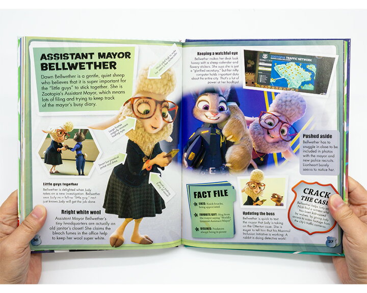 楽天市場 ディズニー 英語絵本 Zootopia ズートピア 送料無料 洋書 バーゲンブック 映画 Disney Zootopia 英語 キャラクターガイド 英語教材 英語 多読 絵本 英会話教材 ファンブック コレクション 中学英語 中学生 高校生 英語学習 英語伝 Eigoden