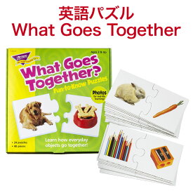 パズル Trend Fun-to-Know Puzzles What Goes Together tr-t36005 トレンド社 アメリカ 連想 意味組み合わせ 幼児 知育おもちゃ 英単語 英語 知育玩具 知育教材 おもちゃ 子供 幼児 知育教材 おしゃれ 男の子 女の子