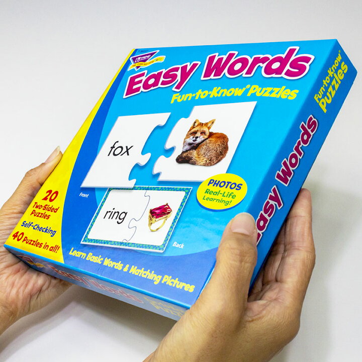 楽天市場 パズル 英語 意味組み合わせパズル 幼児 Trend Fun To Know Puzzles Easy Words 組み合わせ トレンド社 アメリカ 英単語 綴り 英語 知育玩具 知育教材 厚紙 おもちゃ 子供 幼児 知育教材 おしゃれ 男の子 女の子 1歳 1歳半 2歳 2歳半 3歳 4歳 5歳