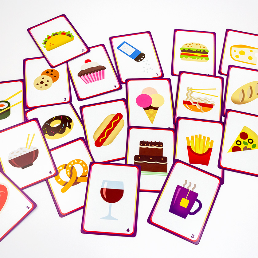 驚きの値段で 英単語 ゲームマン カードゲーム 名詞 食べ物 トランプ 英語教材 Foodish And 名詞単語カードゲーム Few Vocabulary Drinks Games A Gamemanフーディッシュ Nouns