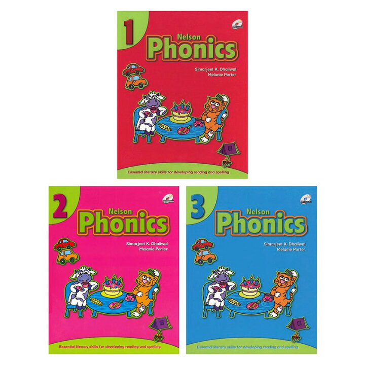 楽天市場 フォニックスの基本はこの3冊でok Nelson Phonics Book 1 Book 2 Book 3 音声mp3cd付属 3冊セット 送料無料 フォニックス 英語教材 英会話教材 Phonics 英語 発音 フォニックス ワークブック 英語耳 子供 子ども 幼児 2歳 3歳 4歳 5歳 6歳 小学生 教材 日本