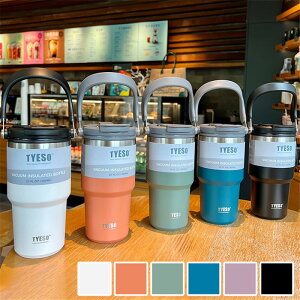 �^���u���[ �����^�� TYESO�^���u���[ 600ml ���ڂ�Ȃ� �X�g���[ �����^�у^���u���[ �ۉ� �ۗ� �W�t�� ���� �}�O �X�g���[�t���^���u���[ ����� 2way