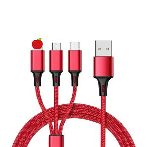 3in1 �[�d�P�[�u�� usb Android iPhone Type-C �P�[�u�� 3�̃R�l�N�^�[ �[�d�R�[�h �}���[�d �����[�d�� �ݑ�Ζ� �^�C�vC