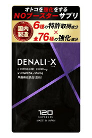 シトルリン アルギニン 亜鉛 サプリ DENALI-X デナリテン 120粒 約1か月分 特許取得成分6種配合 サビート アストラジン 全76種配合 国産 シトルリンサプリ メンズサプリ 男性用 栄養機能食品