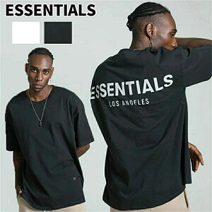 �y�V�X�܃I�[�v���Ŋ��Ԍ���15%�����zESSENTIALS �G�b�Z���V�����Y T�V���c ���� �����Y ���f�B�[�X Logo T-Shirt ���� ���S T�V���c �u���b�N �z���C�g