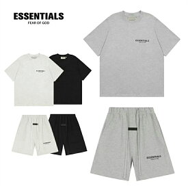 【SALE 20%OFF手取り価格9440円】ESSENTIALS エッセンシャルズ 2点セットショートパンツTシャツ 柔らかい セットアップ 通気性 快適 3カラー 男女兼用 送料無料 [並行輸入品]