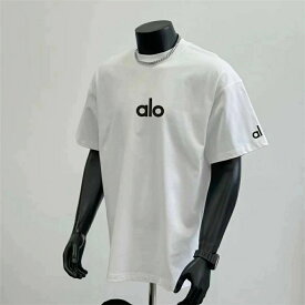 【SALE10%OFF】【★2026人気商品★】alo Yoga 半袖 tシャツ メンズ カジュアル おしゃれ ゆったり カットソー 黒 白 大きいサイズ 春夏 薄手 プリント ロゴT ミドル丈 ストレッチ 普段着 デイリー 着まわし 通勤 通学 アウトドア 男女兼用 送料無料[並行輸入品]