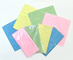すっきりクロス 8枚組 マイクロファイバークロス 30×30cm 掃除タオル 雑巾 ぞうきん ふきん 布巾 メガネ拭き