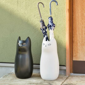 傘立て おしゃれ 陶器 スリム 傘たて かわいい 猫 ねこ ネコ 屋外 コンパクト 陶器傘立て かさおき スリムかさたて 傘置き 傘スタンド 高級感 下駄箱 傘収納 スリム傘立て モダン 小さめ 錆びない アンブレラスタンド 猫型 猫好き グッズ 誕生日プレゼント 雑貨 プレゼント