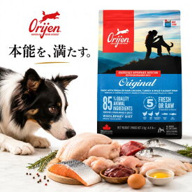 【正規品】オリジン オリジナル ドッグフード 340g 2kg 6kg 11.4kg 全犬種 全年齢対応 放し飼い鶏 七面鳥 天然魚 平飼い卵使用 高たんぱくグレインフリー ドッグフード カナダ産ORIJEN Original