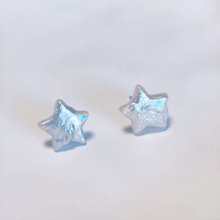 楽天市場】ピアス 金属アレルギー バロックパール ピアス 天然パール 