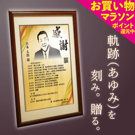 【4日20時からポイント20倍】【お買い物マラソン】【さらにクーポンあり】 退職祝い 記念プレート 男性 プレゼント 退職記念 記念品 お祝い 定年退職 退職 引退 勇退 名入れ オーダーメイド 感動 サプライズ 上司 先輩 父 送別会 花束 ギフト おしゃれ 栄光のあゆみ 額3号