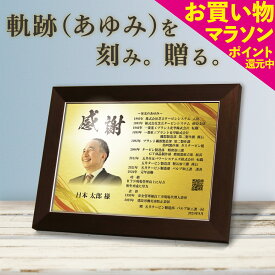 【4日20時からポイント10倍】【お買い物マラソン】【さらにクーポンあり】退職記念 おしゃれ オーダーメイド 名入れプレート もらってうれしい ギフト サプライズ 感動 上司 人気 賞状 退職祝い 男性 プレゼント お祝い 定年退職 定年 引退 勇退 先輩 栄光のあゆみ 楯1号