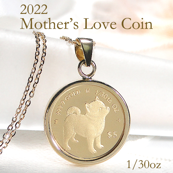 K24 アクセサリー Mothers Love Coin Cat 猫 ペンダント 24金 ゴールド