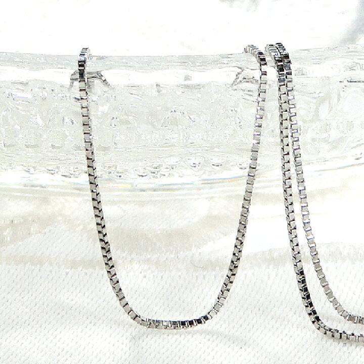 楽天市場】Pt850 35cm/38cm/40cm ベネチアンチェーン ネックレス【0.6 