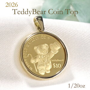 K24/K18 2026 �e�f�B�x�A�R�C���y���_���g(Top�̂�) 1/20oz �ی�K���X�t�y���������z���� �R�C���l�b�N���X �R�C���y���_���g 24�� K18 18k �S�[���h �L�O�R�C�� �`���[���Y���� 2026�N ����R�C����