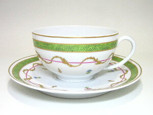 Haviland Vieux Paris Vert つたえ カップ・ソーサー16cmの皿