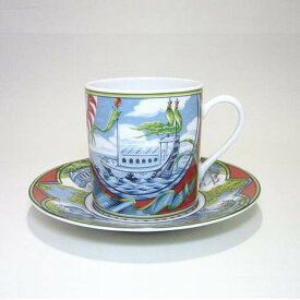 エルメス・パッチワーク 貿易風　No.2　兼用 ティーカップソーサー 18008 200cc ブランド箱