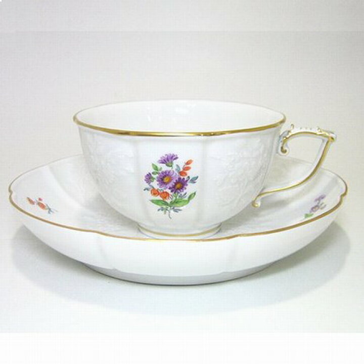楽天市場】マイセン(Meissen) マルチカラー コーヒーC/S（二つ花）No 