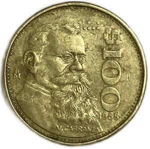 メキシコ 貨幣 100ペソ 年代ランダム VF 外国 硬貨 コイン アンティークコイン