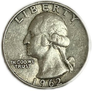 アメリカ クォーターダラー 25セント ワシントン 銀貨 1932年〜1964年 XF 外国 古銭 硬貨 コイン アンティークコイン