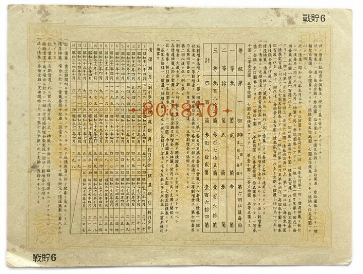 楽天市場】戦時貯蓄債券 大東亜戦争第一周年記念 太平洋戦争 割増金附 